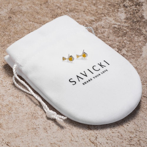 Kolczyki trofeum Savicki: srebrne